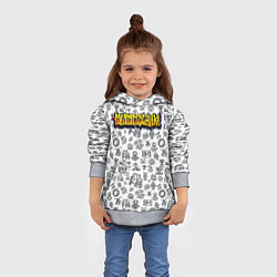 Толстовка-худи детская ПРОФЕССИЯ РОБОТОТЕХНИКА, цвет: 3D-меланж — фото 2