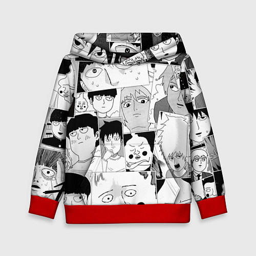 Детская толстовка Моб психо 100 паттерн / 3D-Красный – фото 1