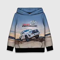 Толстовка-худи детская Toyota Hilux Rogue Off-road vehicle Тойота - прохо, цвет: 3D-черный