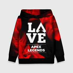 Толстовка-худи детская Apex Legends Love Классика, цвет: 3D-черный