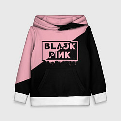 Толстовка-худи детская BLACKPINK BIG LOGO, цвет: 3D-белый