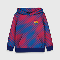 Толстовка-худи детская Fc barcelona барселона fc абстракция, цвет: 3D-синий