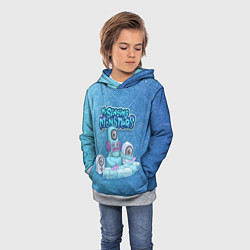 Толстовка-худи детская My singing monsters ДИДЖ Deedge, цвет: 3D-меланж — фото 2