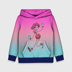 Толстовка-худи детская Мама длинные ноги: Poppy Playtime, цвет: 3D-синий