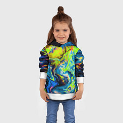 Толстовка-худи детская The Poisonous Palette, цвет: 3D-белый — фото 2