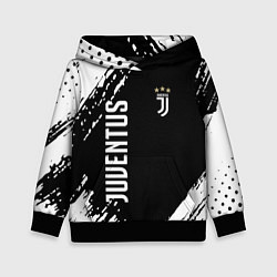 Толстовка-худи детская Fc juventus фс ювентус, цвет: 3D-черный