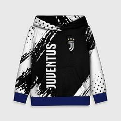 Толстовка-худи детская Fc juventus фс ювентус, цвет: 3D-синий