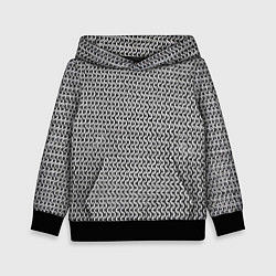 Толстовка-худи детская Железная кольчуга, цвет: 3D-черный