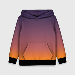 Толстовка-худи детская Sunset Gradient, цвет: 3D-черный