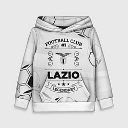 Толстовка-худи детская Lazio Football Club Number 1 Legendary, цвет: 3D-белый