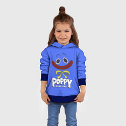 Толстовка-худи детская Poppy Playtime Huggy Wuggy, цвет: 3D-синий — фото 2