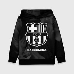 Толстовка-худи детская Barcelona Sport на темном фоне, цвет: 3D-черный