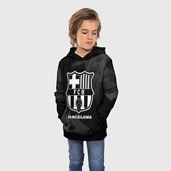 Толстовка-худи детская Barcelona Sport на темном фоне, цвет: 3D-черный — фото 2