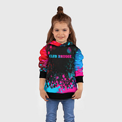 Толстовка-худи детская Club Brugge Neon Gradient - FS, цвет: 3D-черный — фото 2