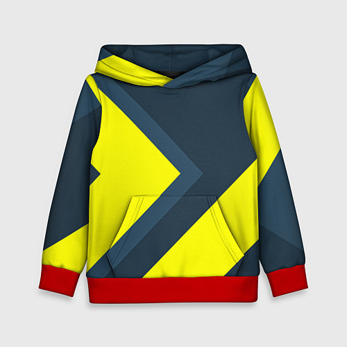 Детская толстовка Геометрическая Стрелка / 3D-Красный – фото 1