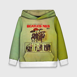 Толстовка-худи детская Beatles N0 5, цвет: 3D-белый