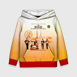 Толстовка-худи детская The Beatles Blackpool And Paris 1964-65, цвет: 3D-красный
