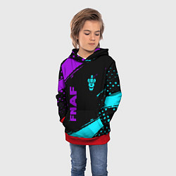 Толстовка-худи детская Фредди - neon, цвет: 3D-красный — фото 2