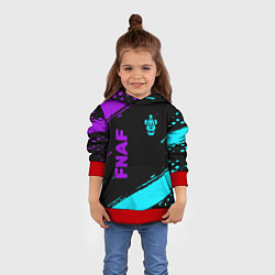 Толстовка-худи детская Фредди - neon, цвет: 3D-красный — фото 2