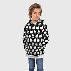 Толстовка-худи детская Stray Pattern, цвет: 3D-белый — фото 2