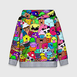 Толстовка-худи детская Монстрики Nastiprazdnik, цвет: 3D-меланж