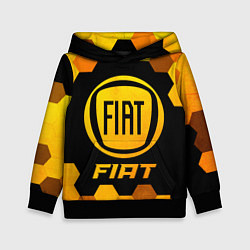 Толстовка-худи детская Fiat - Gold Gradient, цвет: 3D-черный