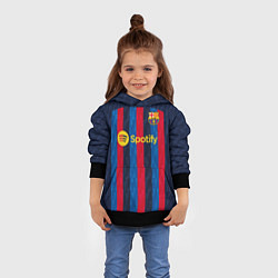 Толстовка-худи детская Барселона форма 20222023, цвет: 3D-черный — фото 2