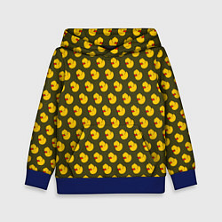 Толстовка-худи детская Ути Коричнево-зелёный, цвет: 3D-синий