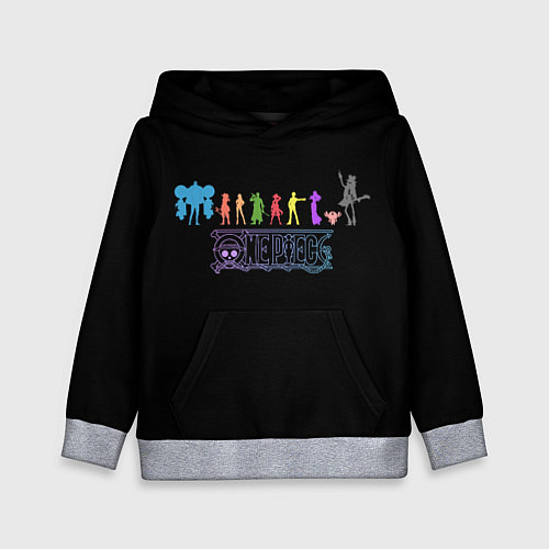 Детская толстовка ВАН ПИС АНИМЕ ПЕРСОНАЖИ / 3D-Меланж – фото 1