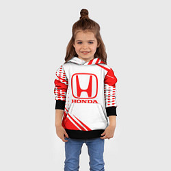 Толстовка-худи детская Honda - sport, цвет: 3D-черный — фото 2