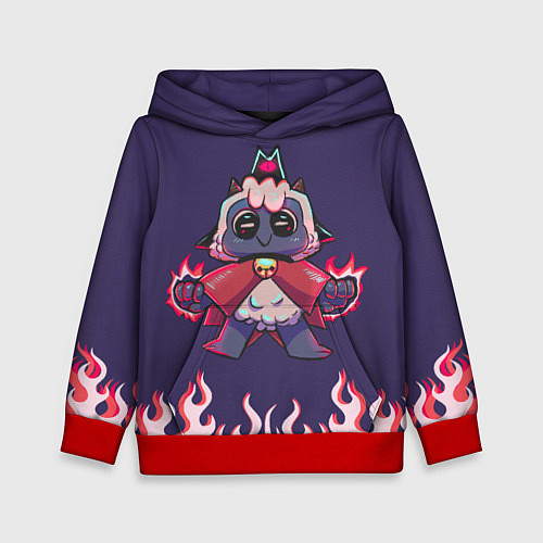 Детская толстовка Позитивная овечка - Cult of the lamb / 3D-Красный – фото 1