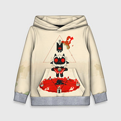 Толстовка-худи детская Cult of the lamb art, цвет: 3D-меланж