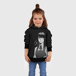 Толстовка-худи детская Человек-бензопила : Аса Митака, цвет: 3D-черный — фото 2