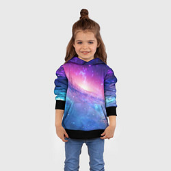 Толстовка-худи детская Космическая воронка, цвет: 3D-черный — фото 2
