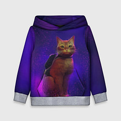 Толстовка-худи детская Кот Stray, цвет: 3D-меланж