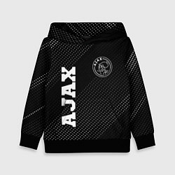Толстовка-худи детская Ajax sport на темном фоне: надпись, символ, цвет: 3D-черный