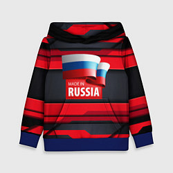 Толстовка-худи детская Red & Black - Russia, цвет: 3D-синий