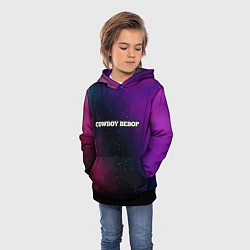 Толстовка-худи детская Cowboy Bebop gradient space, цвет: 3D-черный — фото 2