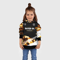 Толстовка-худи детская Bayer 04 legendary sport fire, цвет: 3D-черный — фото 2