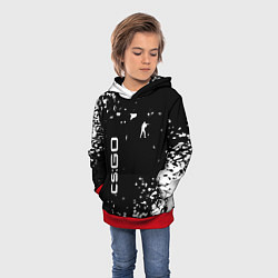 Толстовка-худи детская Csgo стрелялки, цвет: 3D-красный — фото 2