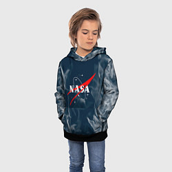 Толстовка-худи детская Nasa пламя, цвет: 3D-черный — фото 2