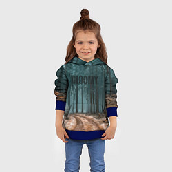 Толстовка-худи детская Мрачный Лес GLOOMY, цвет: 3D-синий — фото 2