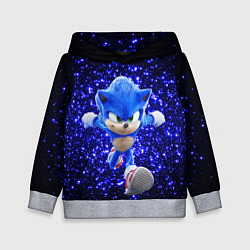 Толстовка-худи детская Sonic sequins, цвет: 3D-меланж