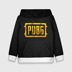 Толстовка-худи детская PUBG gold, цвет: 3D-белый