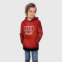 Толстовка-худи детская Audi abstraction, цвет: 3D-черный — фото 2