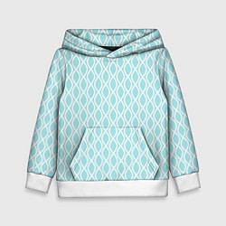 Детская толстовка Голубые узоры - волны