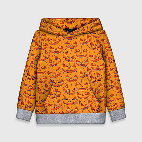 Детская толстовка Halloween Pumpkin Pattern / 3D-Меланж – фото 1