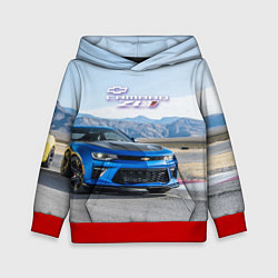 Толстовка-худи детская Chevrolet Camaro ZL 1 - Motorsport, цвет: 3D-красный
