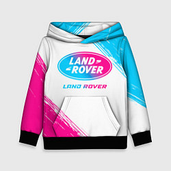 Толстовка-худи детская Land Rover neon gradient style, цвет: 3D-черный