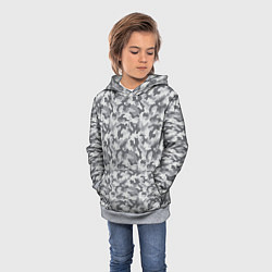 Толстовка-худи детская Камуфляж М-21 серый, цвет: 3D-меланж — фото 2